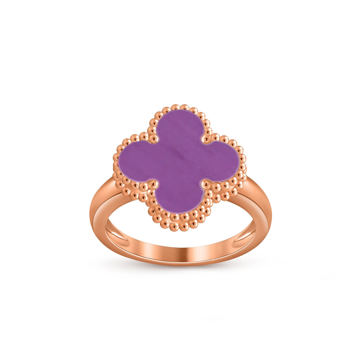 [Rani Jewelry]CLOVER RING ROSE GOLD COLLECTION