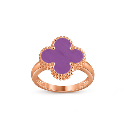 [Rani Jewelry]CLOVER RING ROSE GOLD COLLECTION