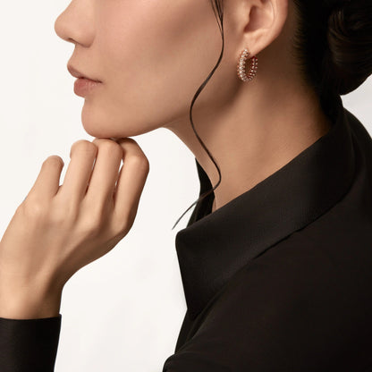 [Rani Jewelry] CLASH FULL DIAMOND MEDIUM EARRINGS