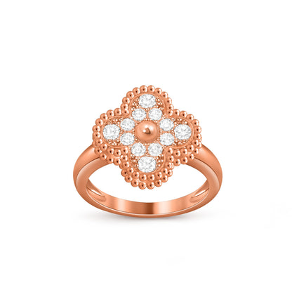 [Rani Jewelry]CLOVER RING ROSE GOLD COLLECTION