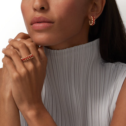 [Rani Jewelry] CLASH 7.9MM AGATE CHALCEDONY EARRINGS