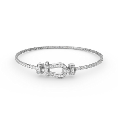 [Rani Jewelry]FORCE  HORSESHOE  DIAMOND TENNIS BRACELET