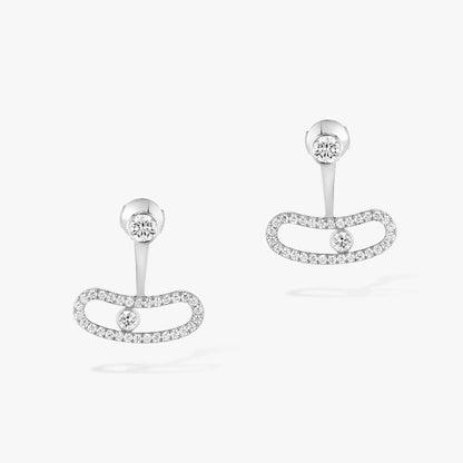 [Rani Jewelry]MOVE UNO SILVER DIAMOND EARRINGS