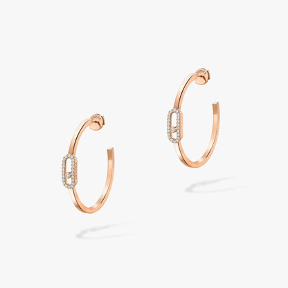 [Rani Jewelry]CREOLES MOVE UNO PM DIAMOND EARRINGS