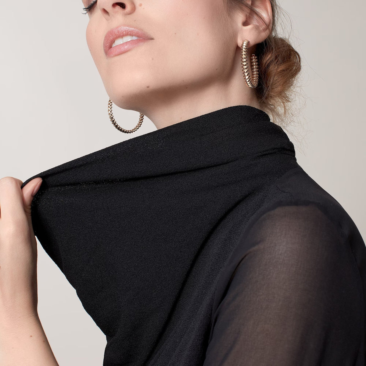 [Rani Jewelry] CLASH HOOP LARGE EARRINGS