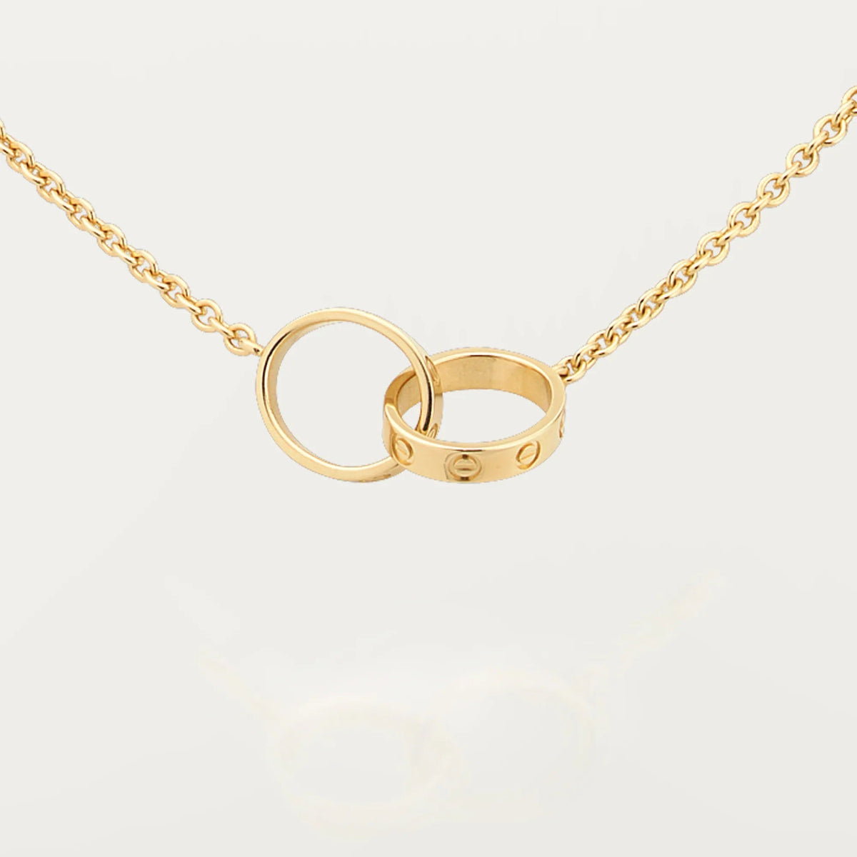 [Rani Jewelry] LOVE DOUBLE RING NECKLACE