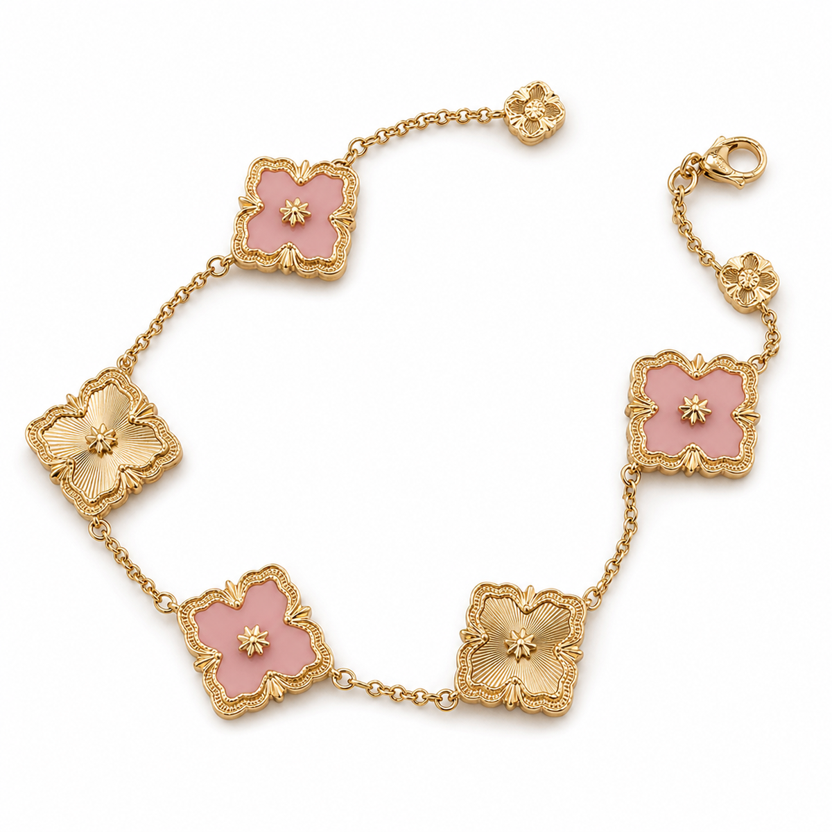 [Rani Jewelry JEWELRY] OPERA 5 MOTIFS TULLE ENAMEL BRACELET