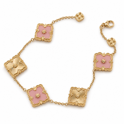 [Rani Jewelry JEWELRY] OPERA 5 MOTIFS TULLE ENAMEL BRACELET