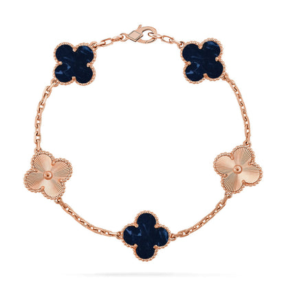 [Rani Jewelry]CLOVER 5 MOTIF PIETERSITE BRACELET COLLECTION