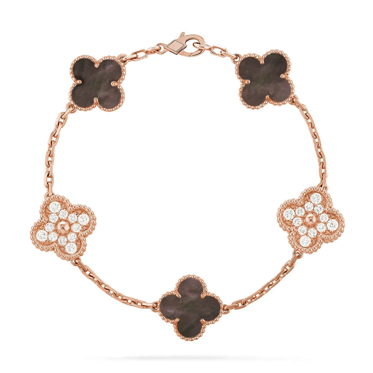 [Rani Jewelry] CLOVER 5 MOTIF GRAY MOP BRACELET COLLECTION