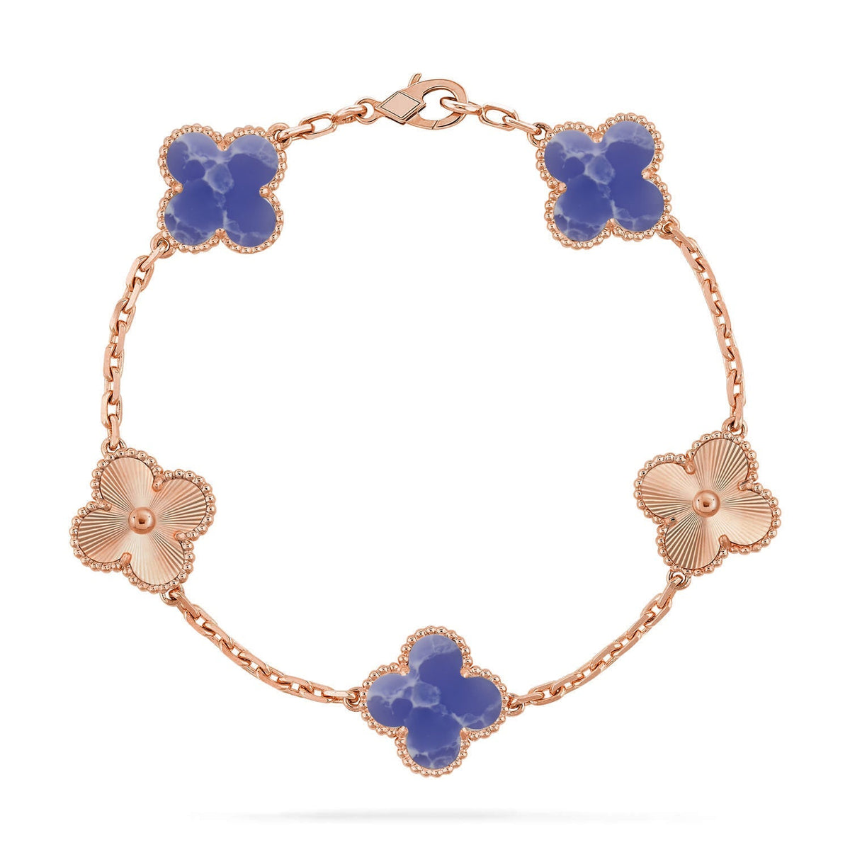 [Rani Jewelry]CLOVER 5 MOTIF BLUE VEINS BRACELET COLLECTION