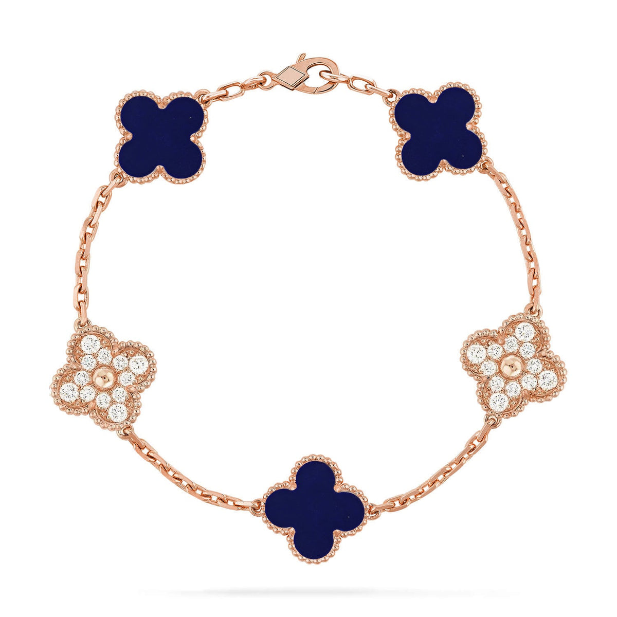 [Rani Jewelry]CLOVER 5 MOTIF LAPIS LAZULI BRACELET COLLECTION