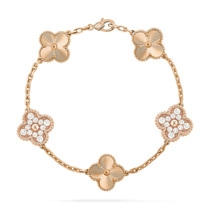 [Rani Jewelry] CLOVER 5 MOTIF LASER BRACELET COLLECTION