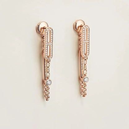 [Rani Jewelry]CHAINE CHAOS DIAMOND DROP EARRINGS