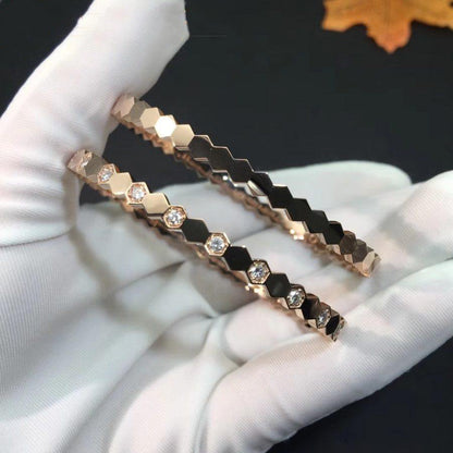 [Rani Jewelry]BEE LOVE PINK GOLD DIAMOND BRACELET