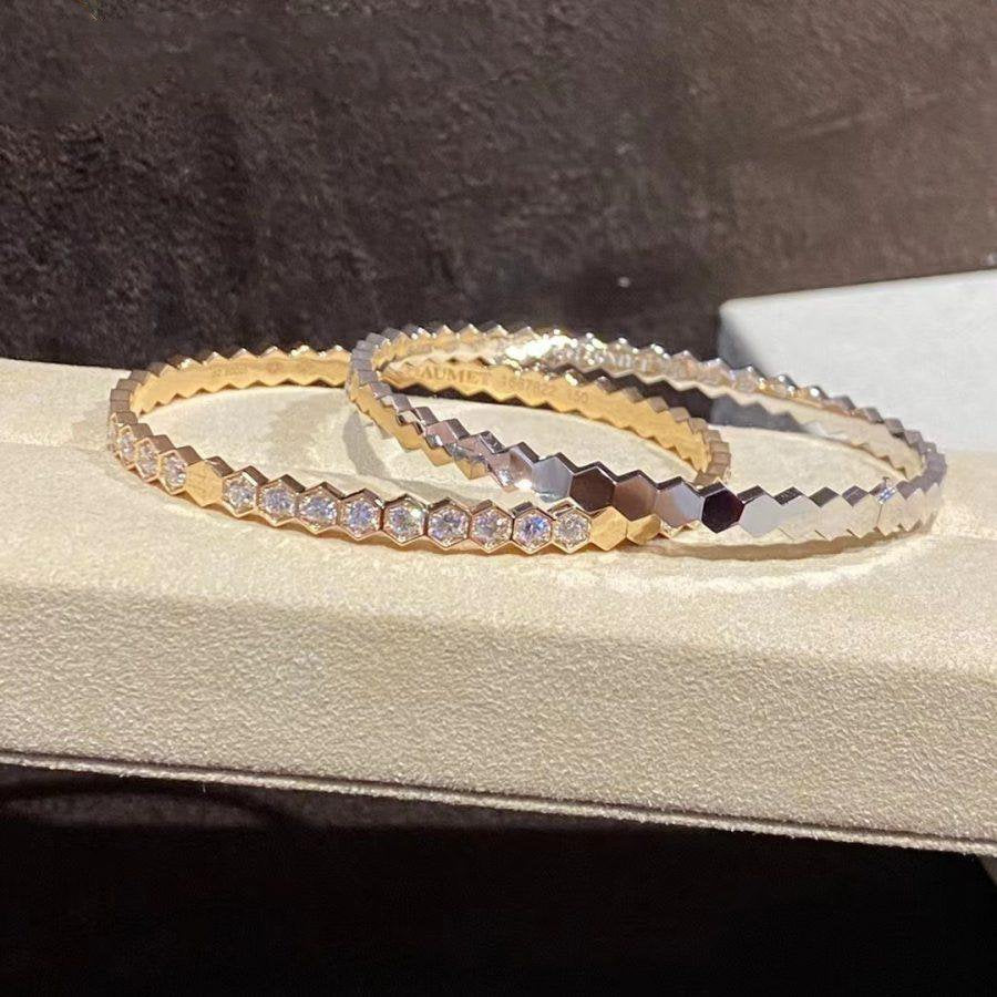 [Rani Jewelry]BEE LOVE GOLD BRACELET FULL DIAMOND