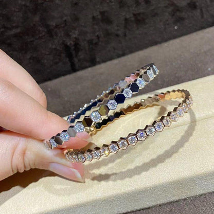 [Rani Jewelry]BEE LOVE GOLD BRACELET FULL DIAMOND