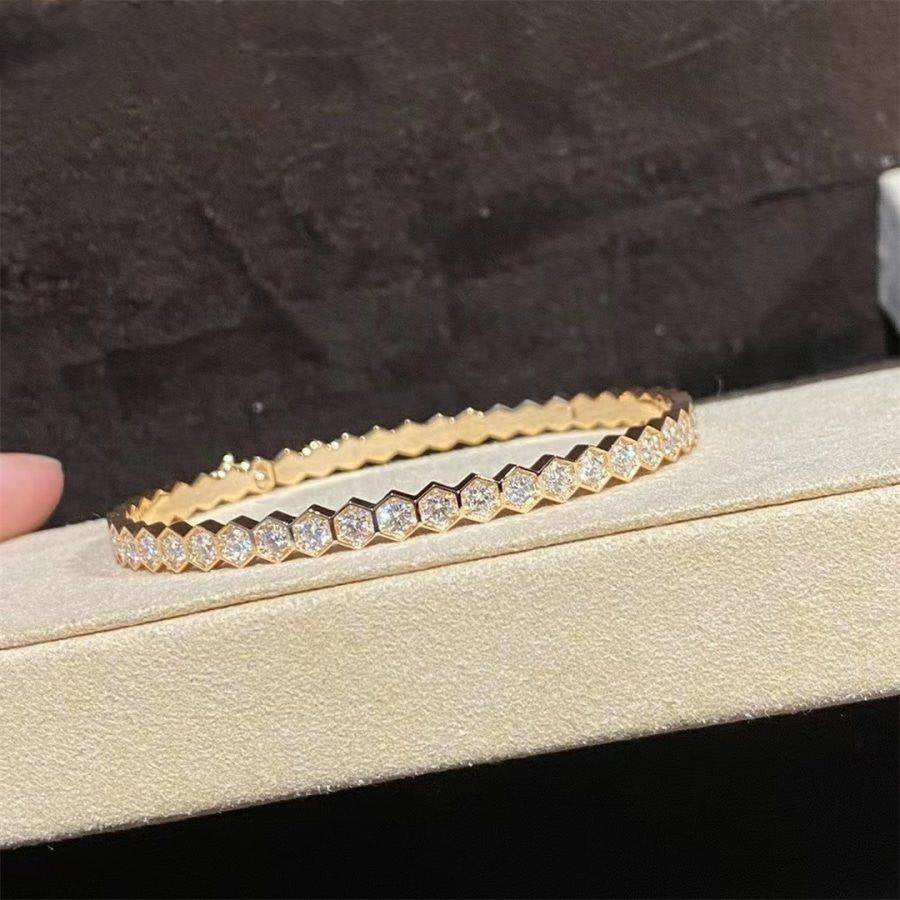 [Rani Jewelry]BEE LOVE GOLD BRACELET FULL DIAMOND