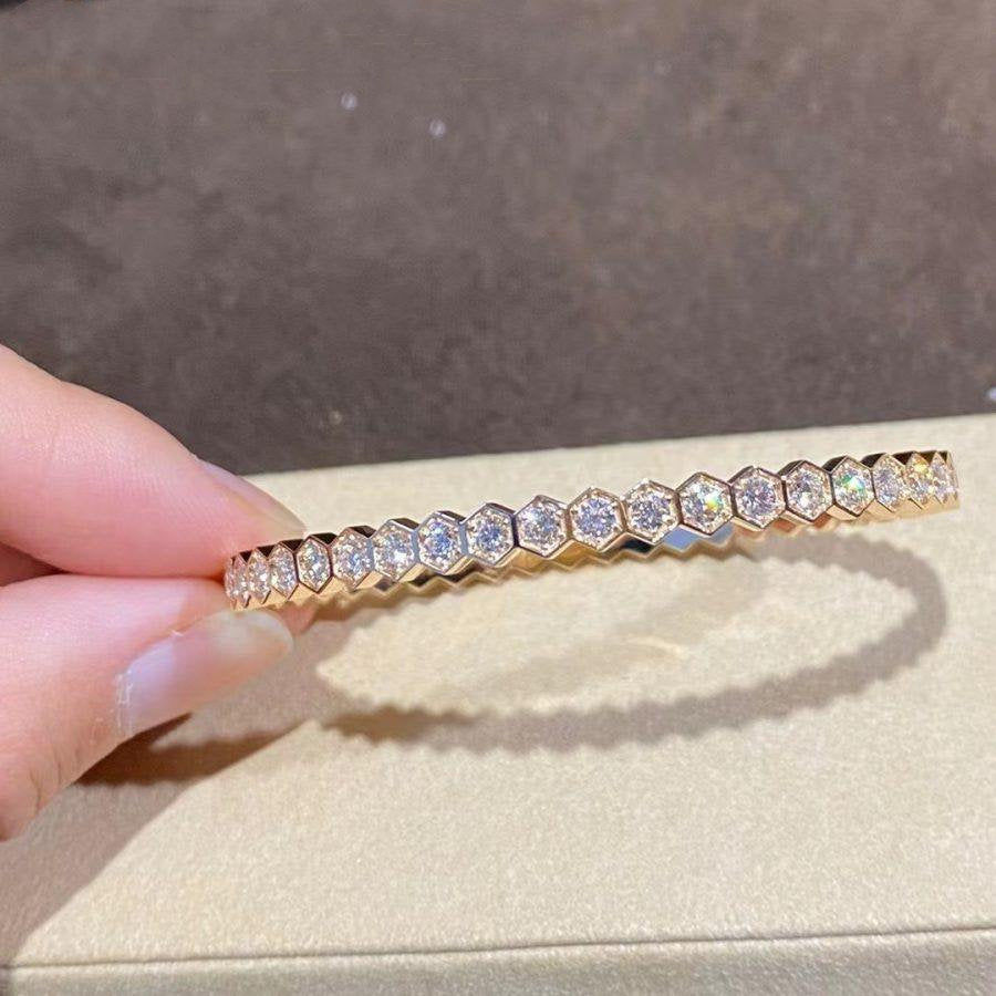 [Rani Jewelry]BEE LOVE GOLD BRACELET FULL DIAMOND