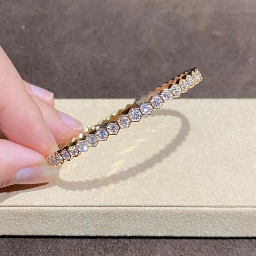 [Rani Jewelry]BEE LOVE GOLD BRACELET FULL DIAMOND