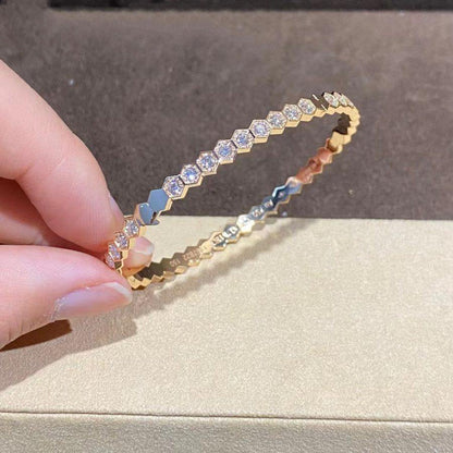 [Rani Jewelry]BEE LOVE GOLD BRACELET FULL DIAMOND