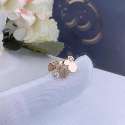 [Rani Jewelry]BEE LOVE PINK GOLD DIAMOND EARRINGS