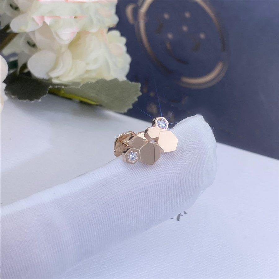 [Rani Jewelry]BEE LOVE PINK GOLD DIAMOND EARRINGS