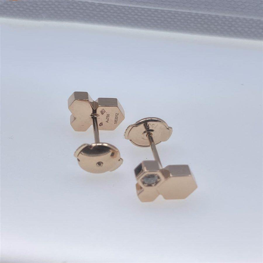 [Rani Jewelry]BEE LOVE PINK GOLD DIAMOND EARRINGS