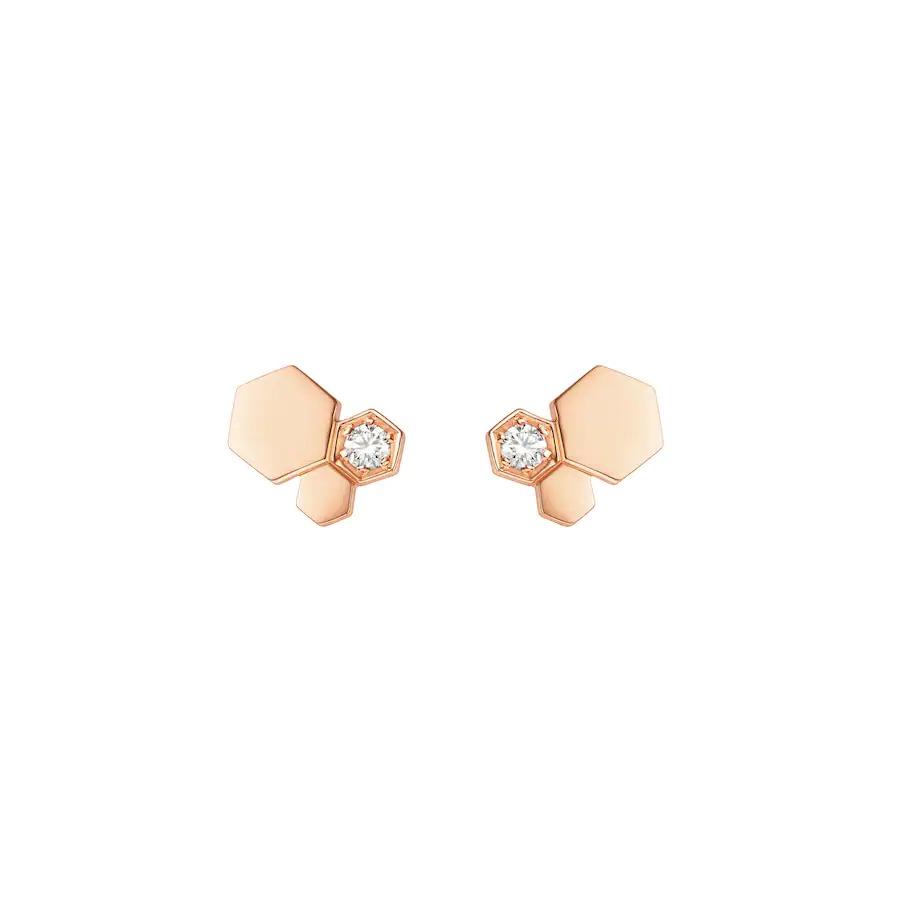 [Rani Jewelry]BEE LOVE PINK GOLD DIAMOND EARRINGS