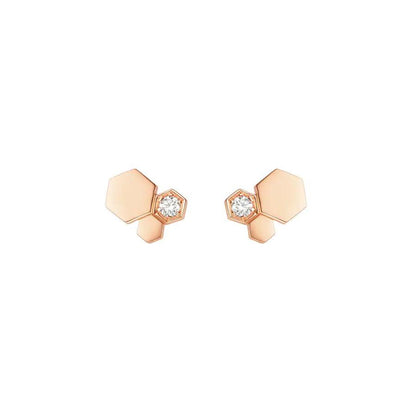 [Rani Jewelry]BEE LOVE PINK GOLD DIAMOND EARRINGS