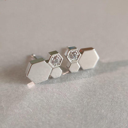 [Rani Jewelry]BEE LOVE SILVER DIAMOND EARRINGS
