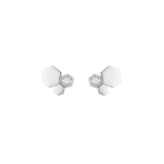 [Rani Jewelry]BEE LOVE SILVER DIAMOND EARRINGS