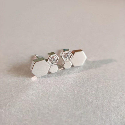 [Rani Jewelry]BEE LOVE SILVER DIAMOND EARRINGS