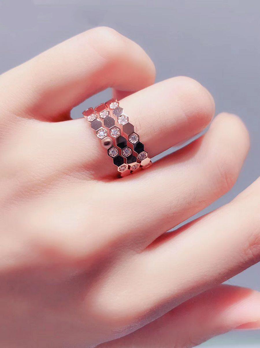[Rani Jewelry]BEE LOVE RING PINK GOLD DIAMOND