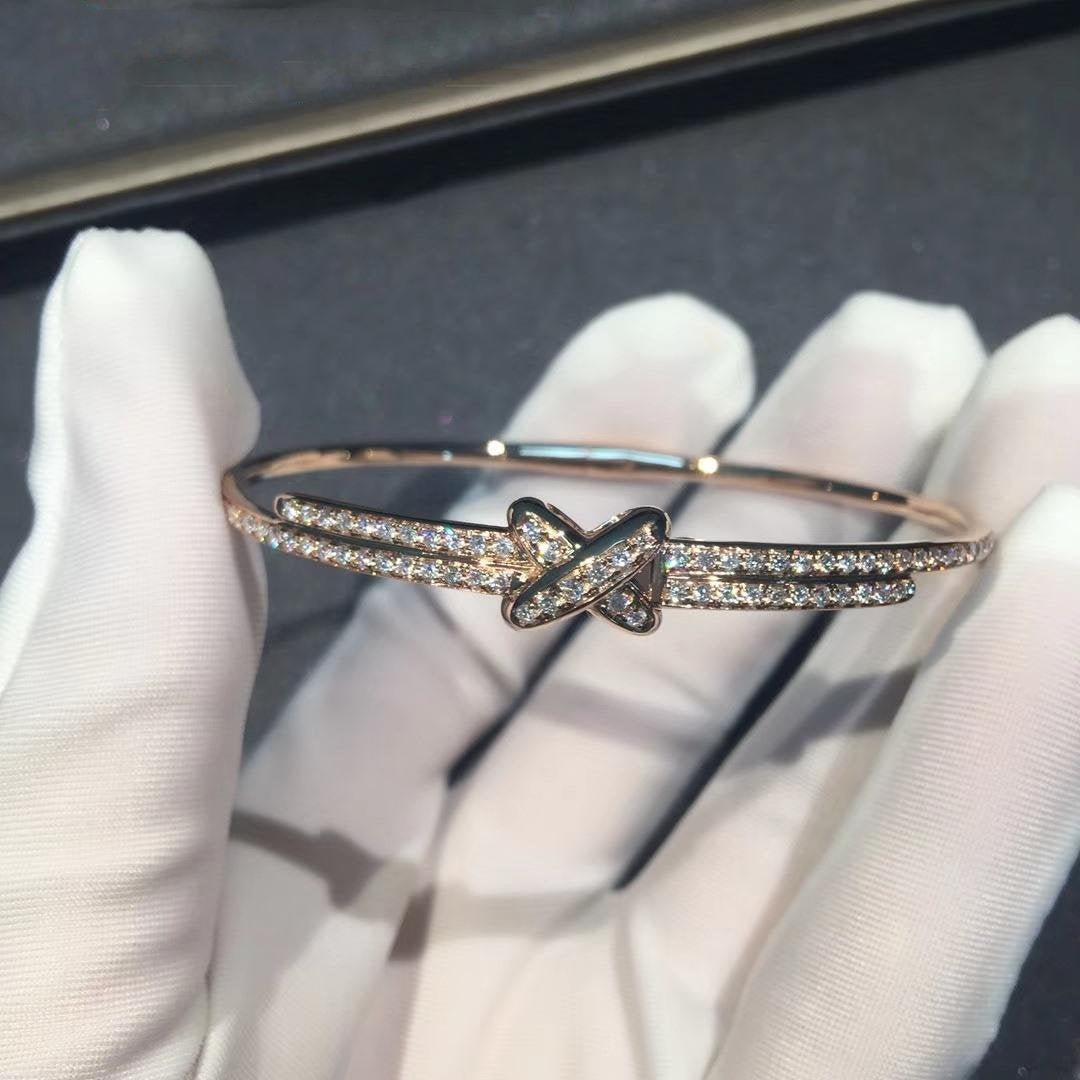 [Rani Jewelry]JEUX DE BRACELET DIAMONDS PINK GOLD