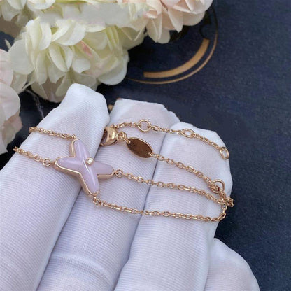 [Rani Jewelry]JEUX BRACELET PINK MOP PINK GOLD 1 DIAMOND