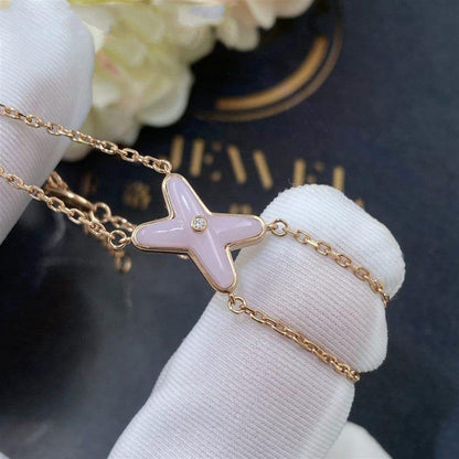[Rani Jewelry]JEUX BRACELET PINK MOP PINK GOLD 1 DIAMOND
