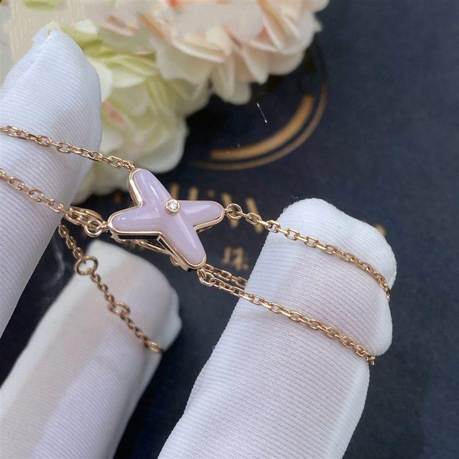 [Rani Jewelry]JEUX BRACELET PINK MOP PINK GOLD 1 DIAMOND