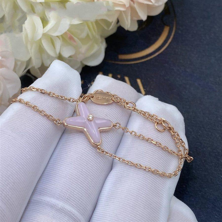 [Rani Jewelry]JEUX BRACELET PINK MOP PINK GOLD 1 DIAMOND