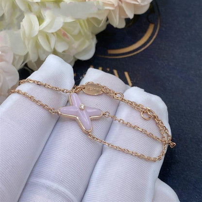 [Rani Jewelry]JEUX BRACELET PINK MOP PINK GOLD 1 DIAMOND