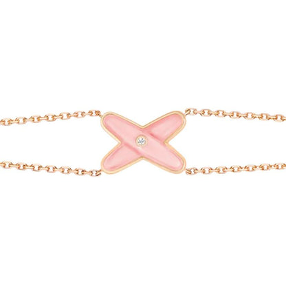 [Rani Jewelry]JEUX BRACELET PINK MOP PINK GOLD 1 DIAMOND
