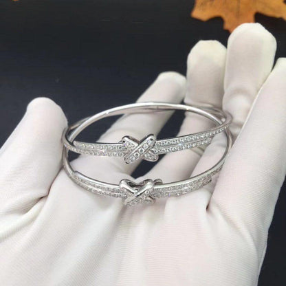 [Rani Jewelry]JEUX DE BRACELET DIAMONDS SILVER
