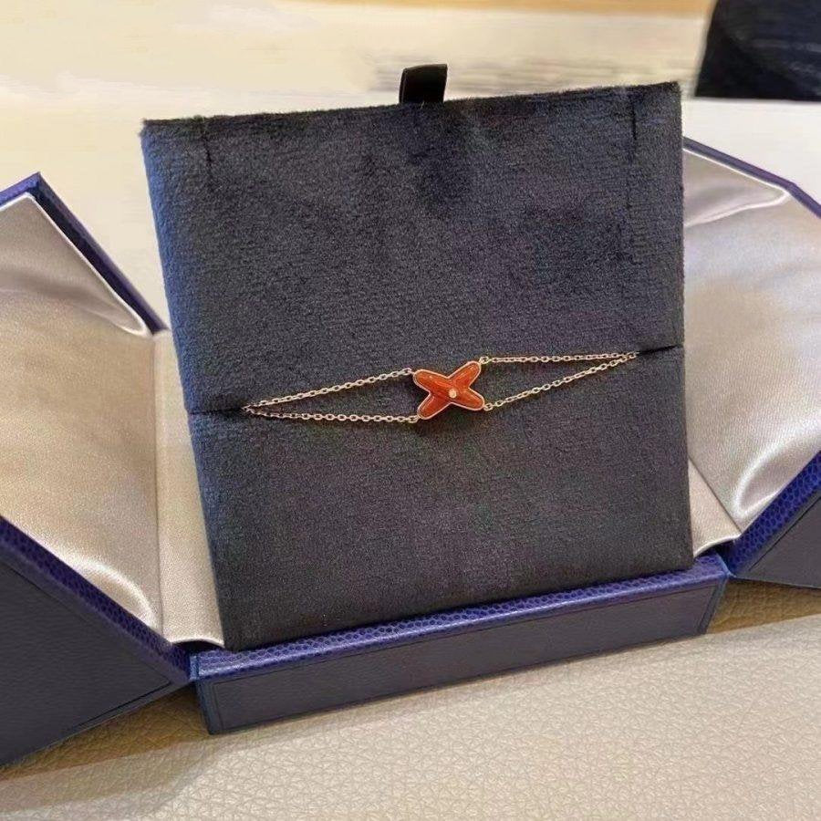 [Rani Jewelry]JEUX BRACELET CARNELIAN PINK GOLD 1 DIAMOND