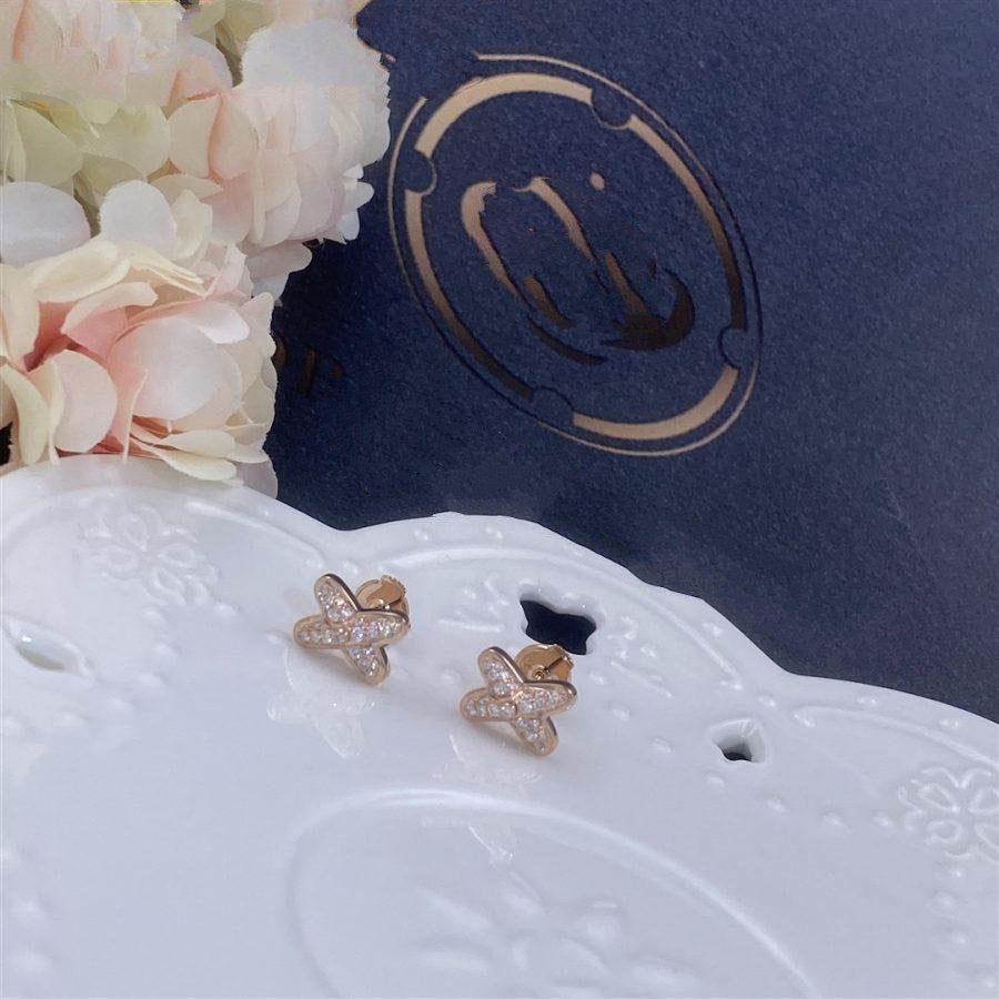 [Rani Jewelry]JEUX DE PINK GOLD DIAMOND EARRINGS