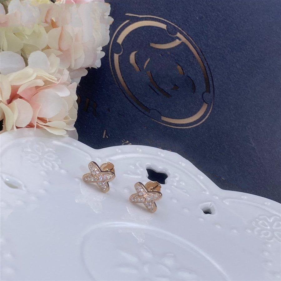 [Rani Jewelry]JEUX DE PINK GOLD DIAMOND EARRINGS