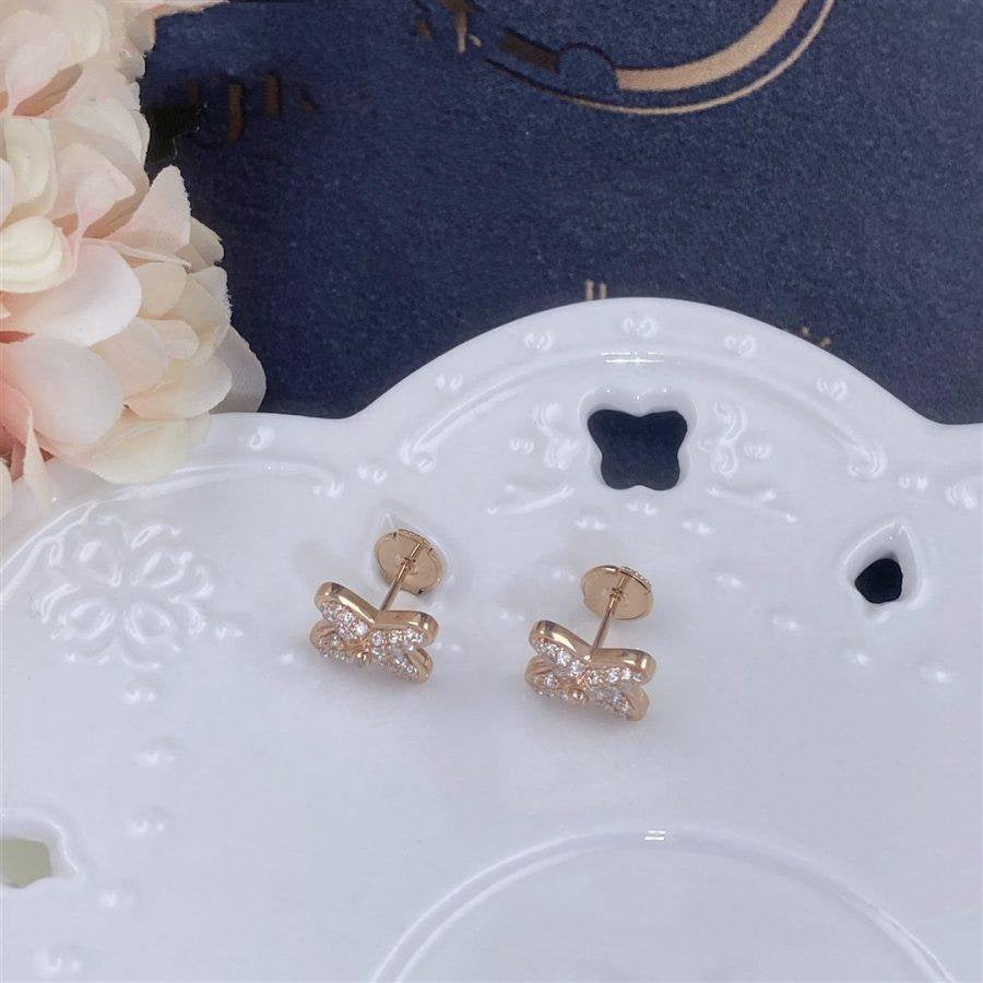 [Rani Jewelry]JEUX DE PINK GOLD DIAMOND EARRINGS