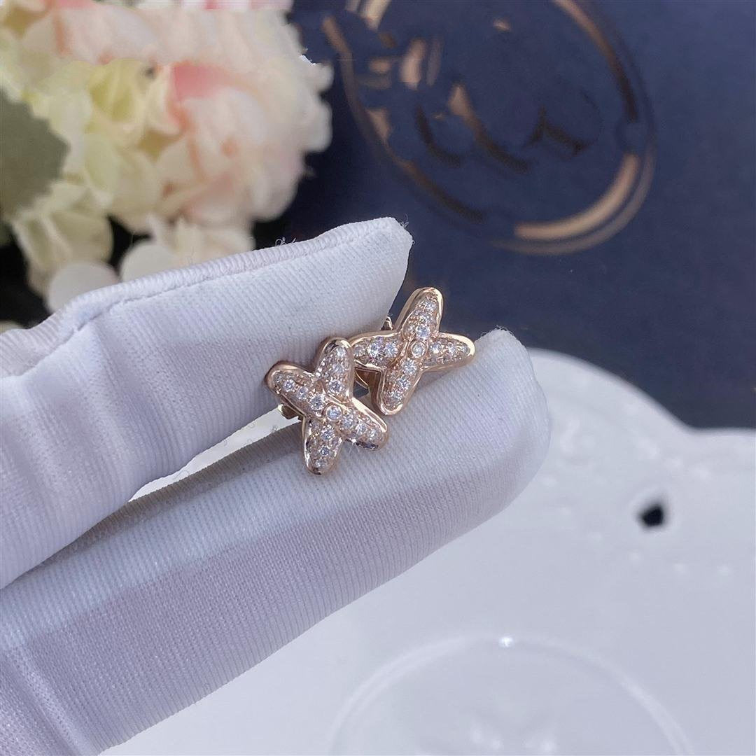 [Rani Jewelry]JEUX DE PINK GOLD DIAMOND EARRINGS