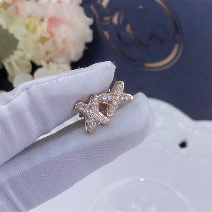 [Rani Jewelry]JEUX DE PINK GOLD DIAMOND EARRINGS