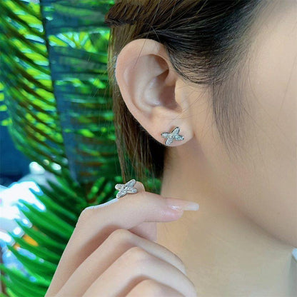 [Rani Jewelry]JEUX DE SILVER DIAMOND EARRINGS