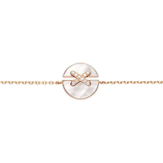[Rani Jewelry]JEUX DE BRACELET MOP PINK GOLD DIAMONDS